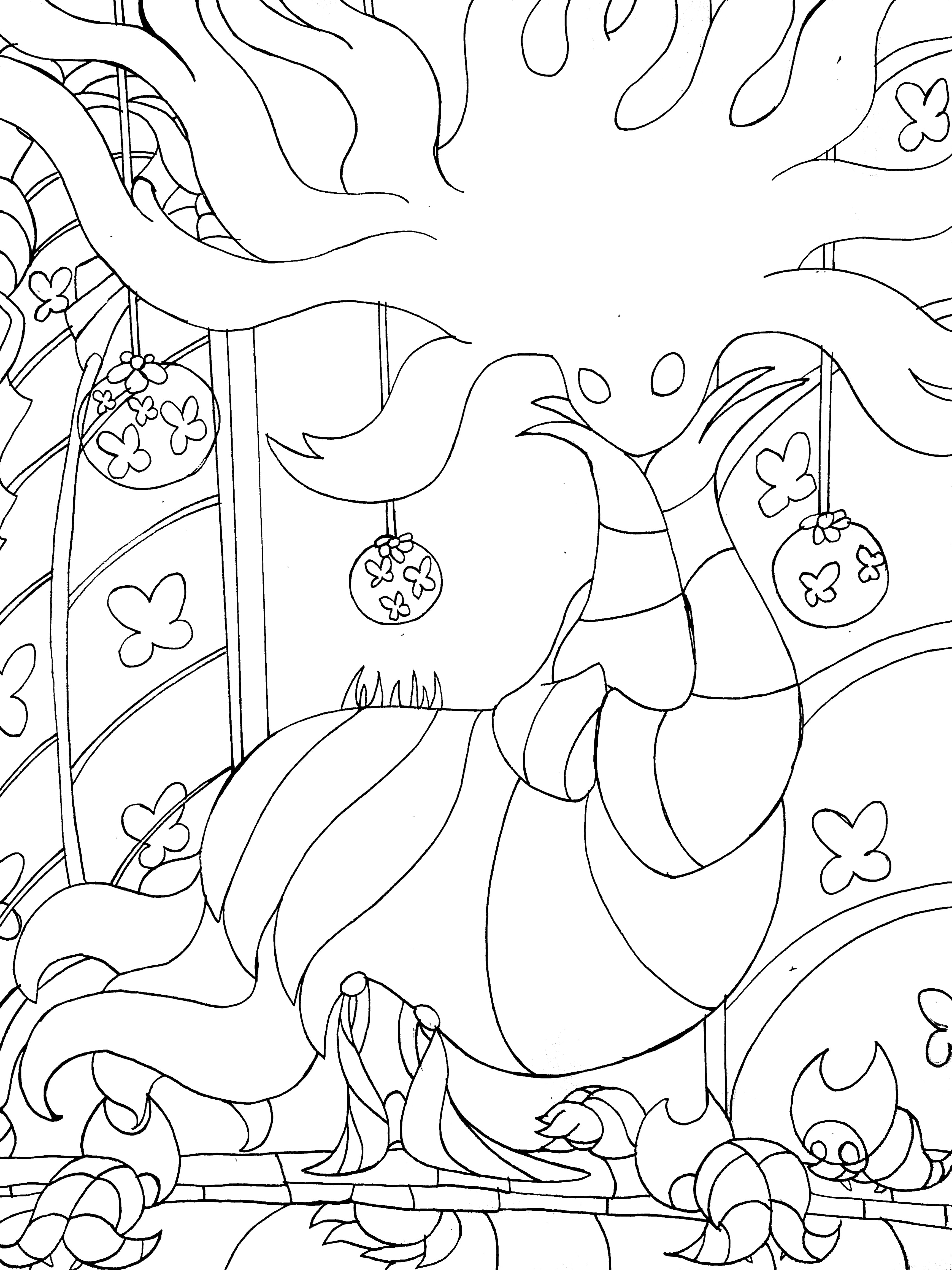 artsy sister, the hollow knight lineart, hollow knight parody lineart