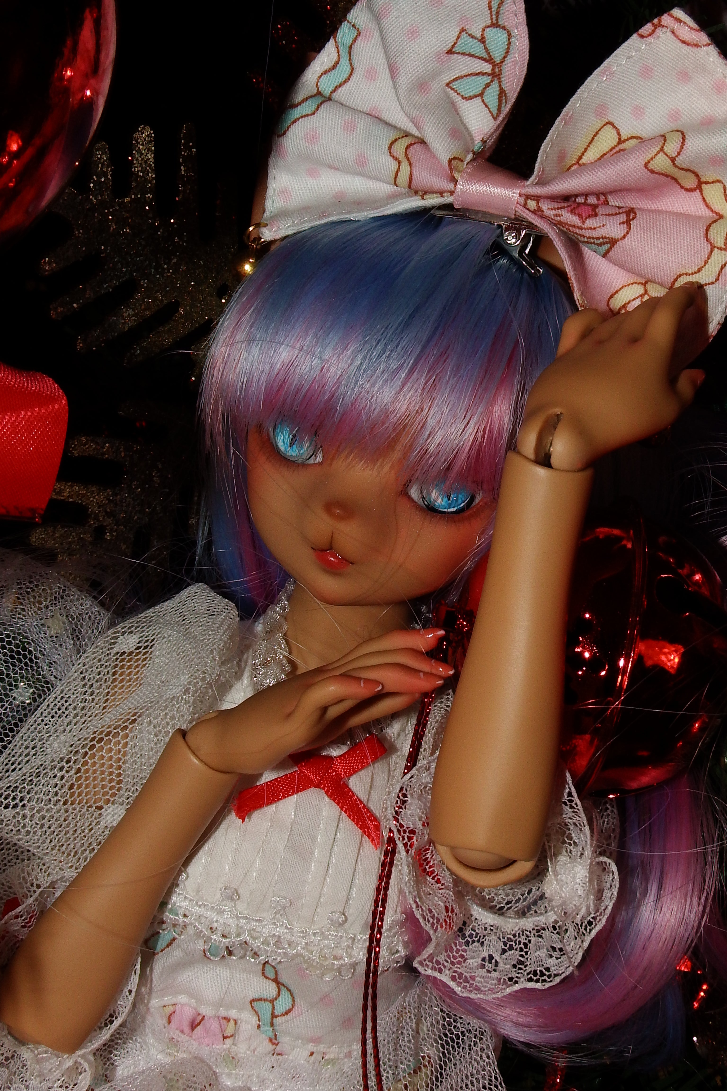 artsy sister, christmas dolls, bjd