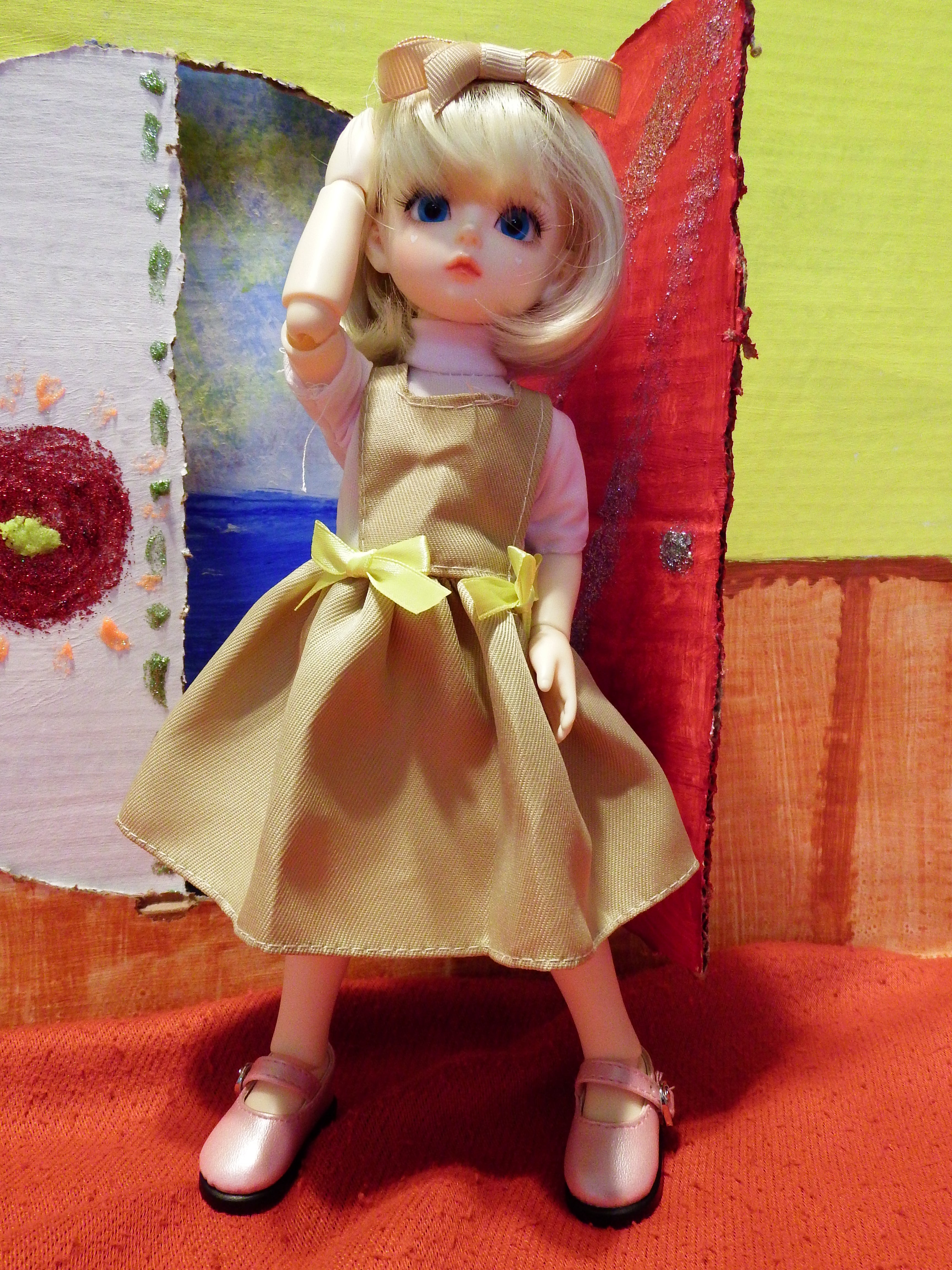 artsy sister, fashion dolls, handmade doll