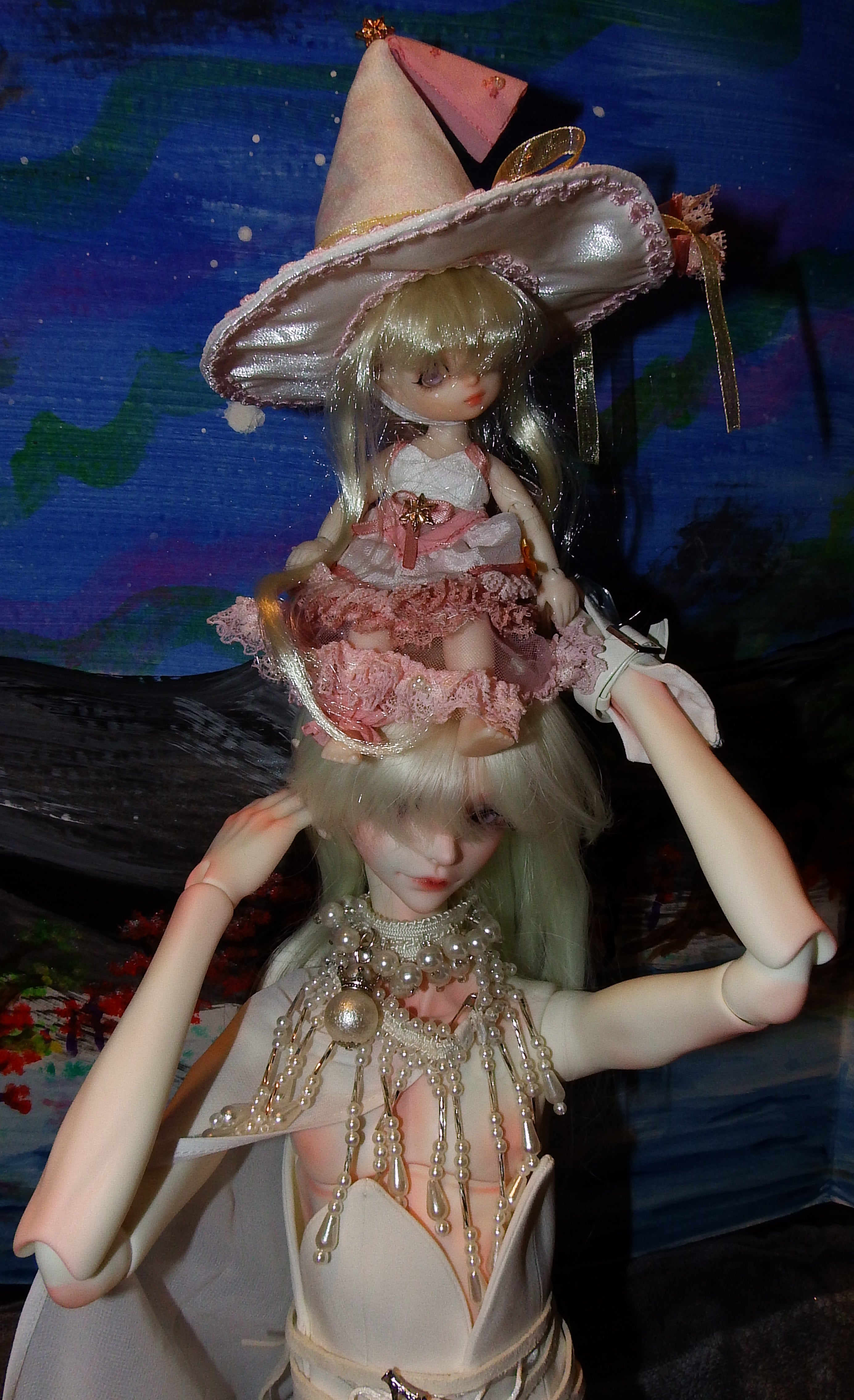 elf doll, witch bjd, artsy sister