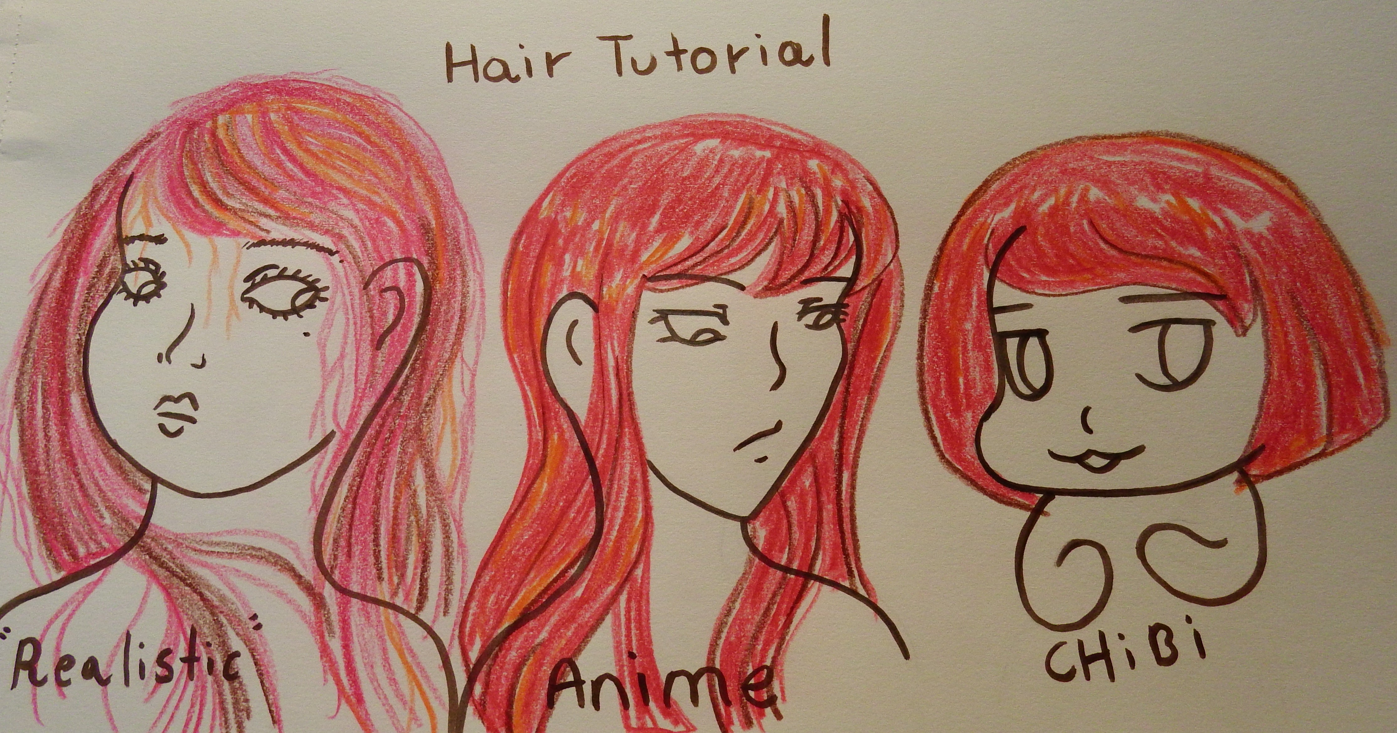 artsy sister, how to draw hair, teresita blanco