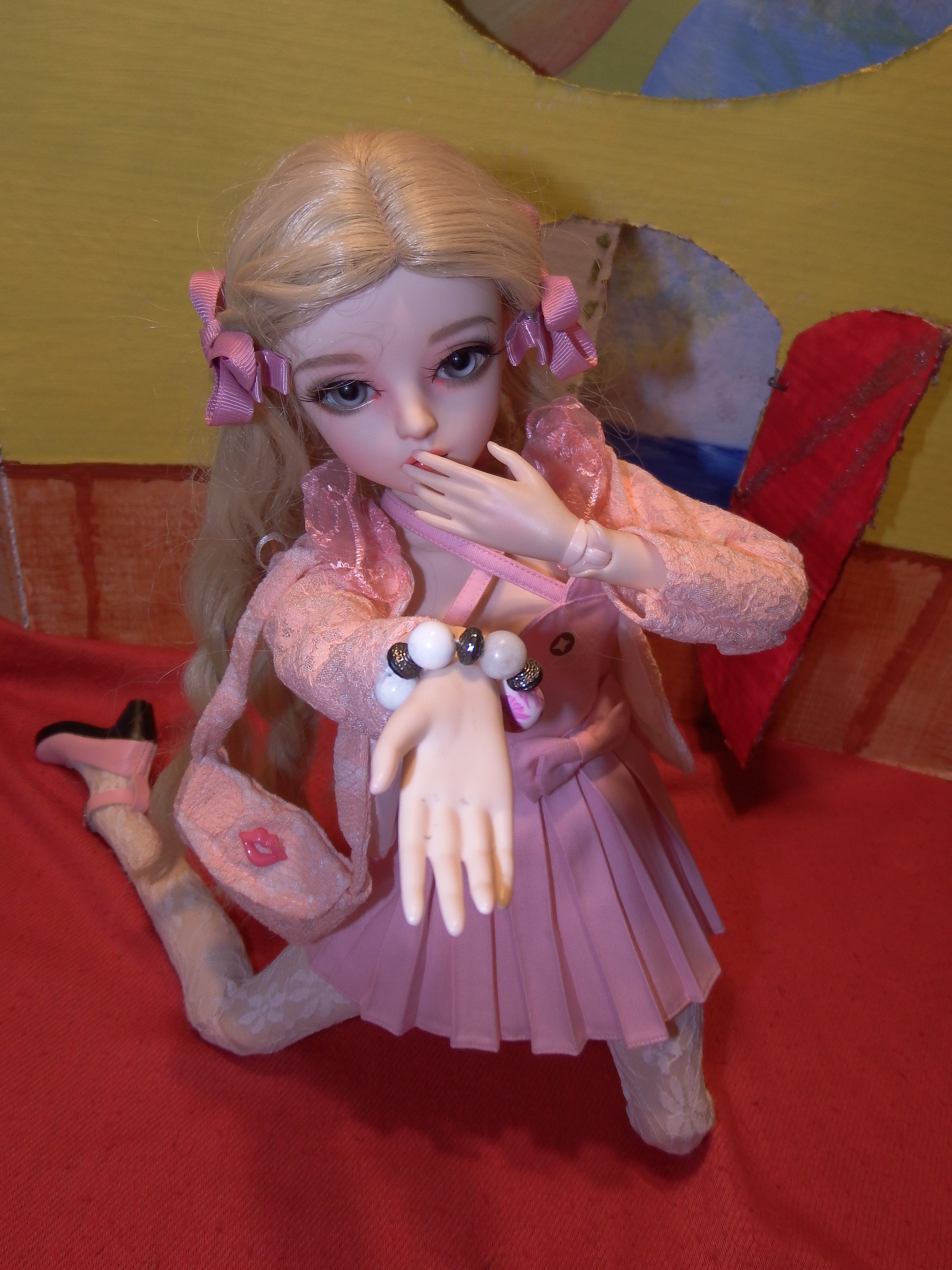 artsy sister, fashion doll, handmade doll