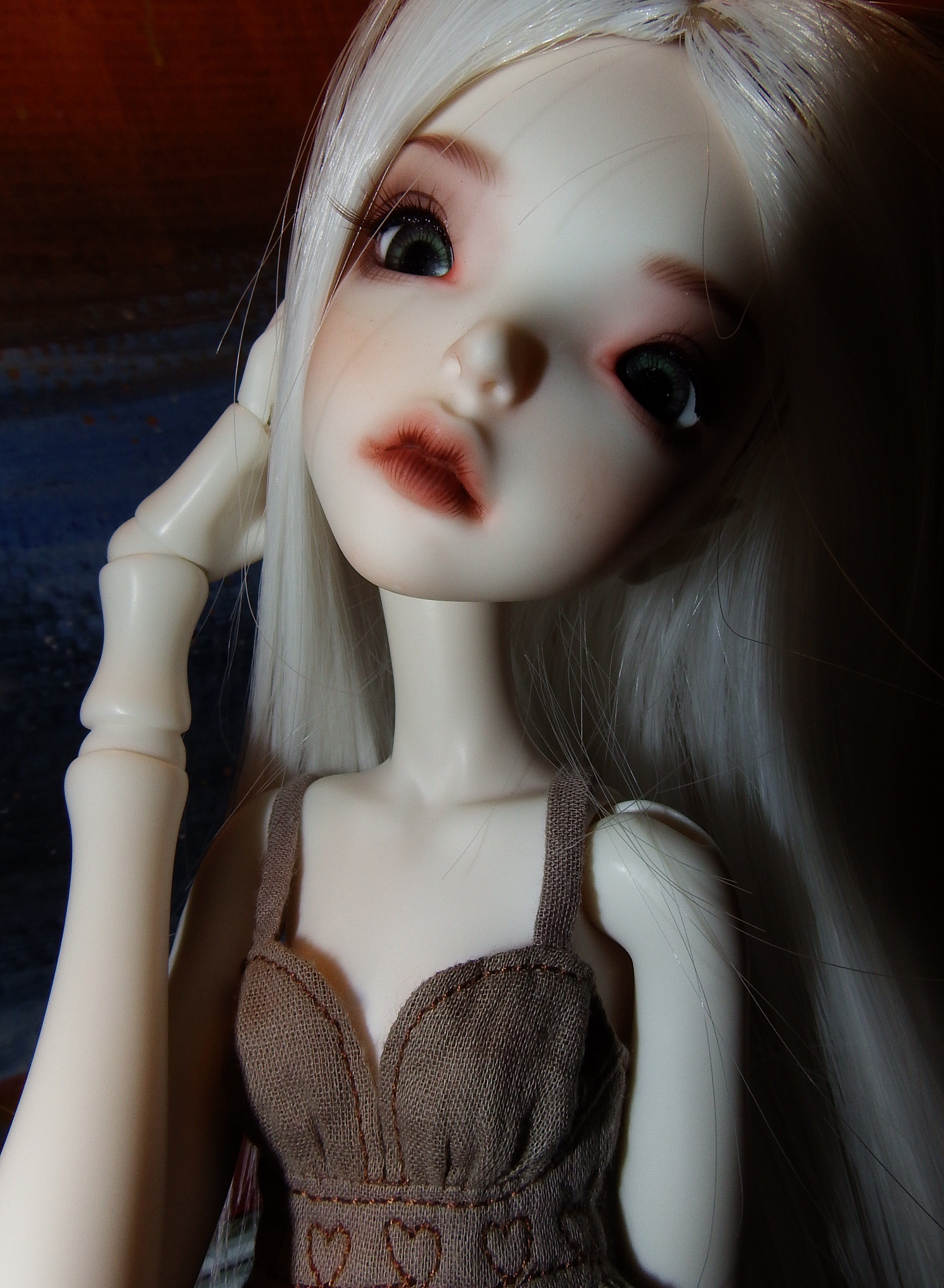 artsy sister, silver hair, bjd dolls