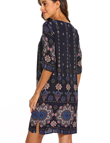 Shop Halife Women 3/4 Sleeve Shift Dress Boho at Artsy Sister.