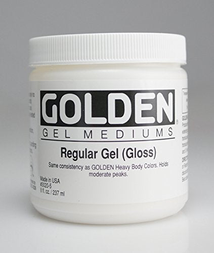 Golden Acrylic Medium Regular Gel Gloss, 8-Ounce