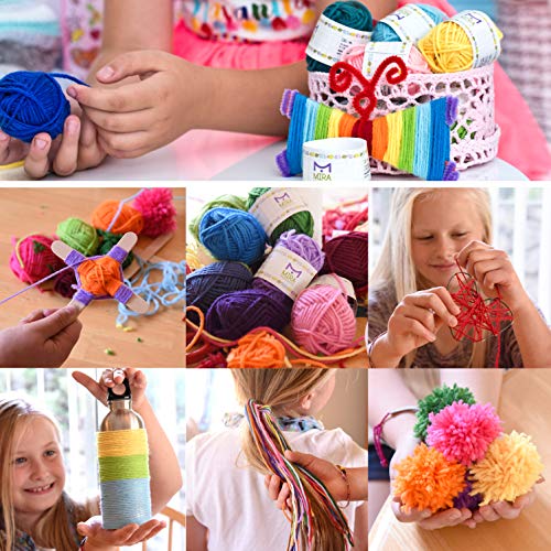 Shop Mira Handcrafts 20 Acrylic Yarn Bonbons at Artsy Sister.