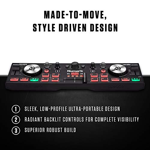 Shop Numark DJ2GO2 Touch – Compact 2 Deck USB at Artsy Sister.