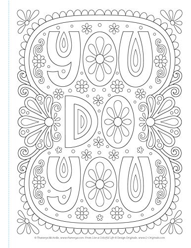 Shop Live a Colorful Life Coloring Book: 40 I at Artsy Sister.