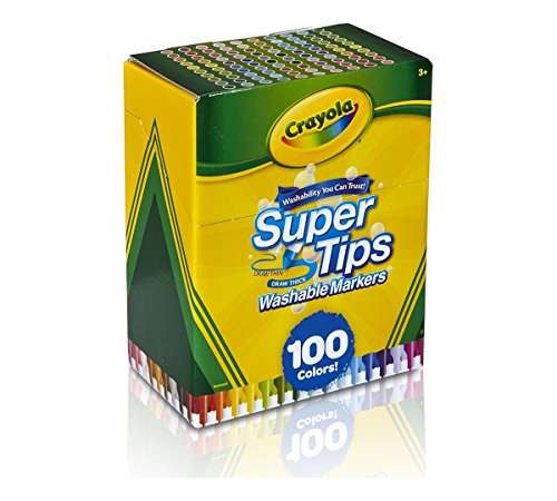 Shop Crayola Super Tips Washable 100 Count Ma At Artsy Sister