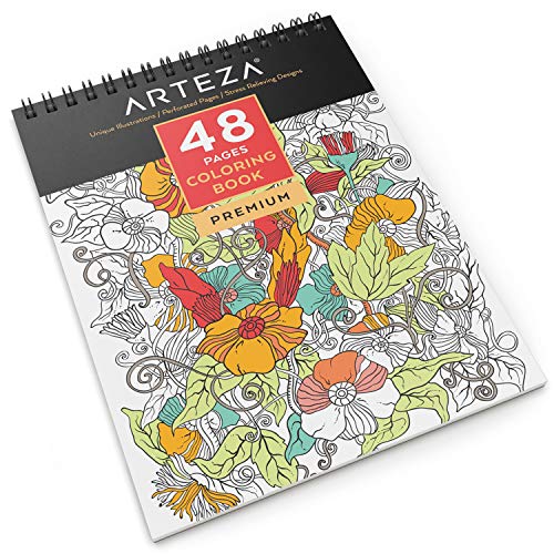 Shop ARTEZA Adult Spiral Bound Coloring Book, at Artsy Sister.