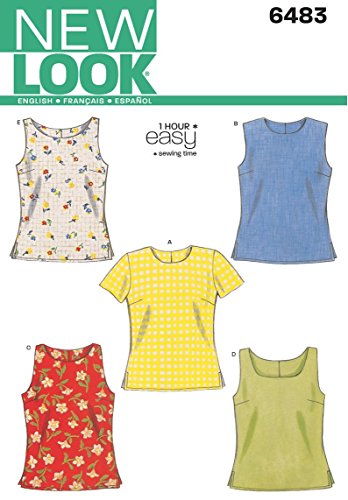 Shop New Look Sewing Pattern 6483 Misses Tops at Artsy Sister.