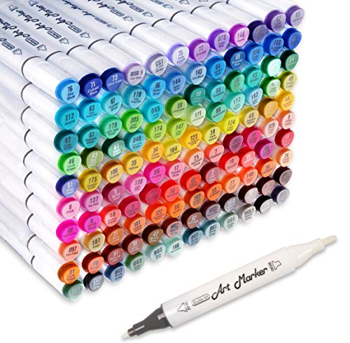 Shop 121 Colors Dual Tip Alcohol Based Art Ma at Artsy Sister.