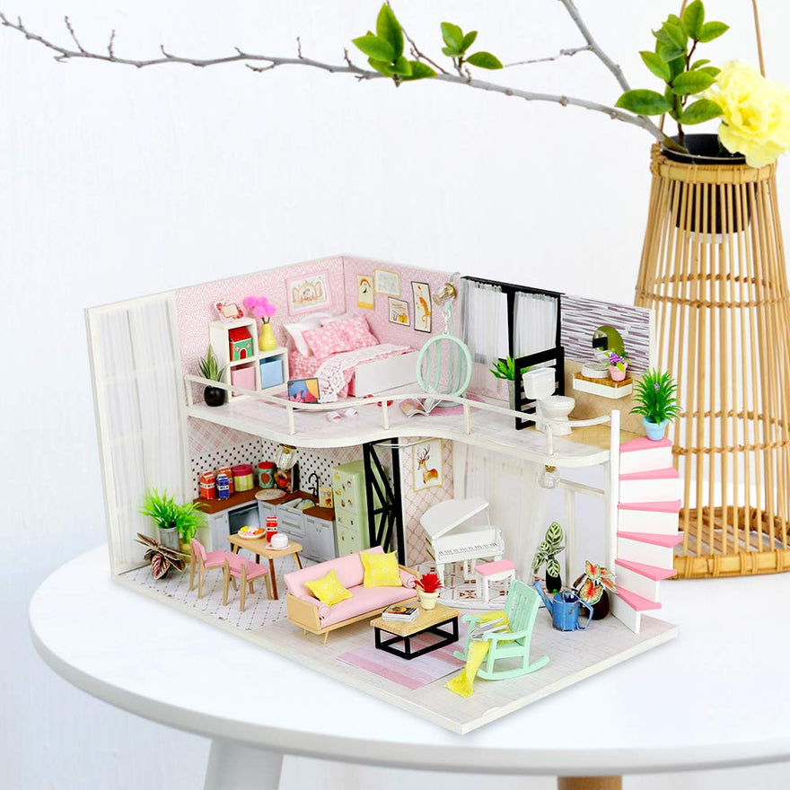 Shop DIY Dollhouse Kit Miniatures DIY Craft K at Artsy Sister.
