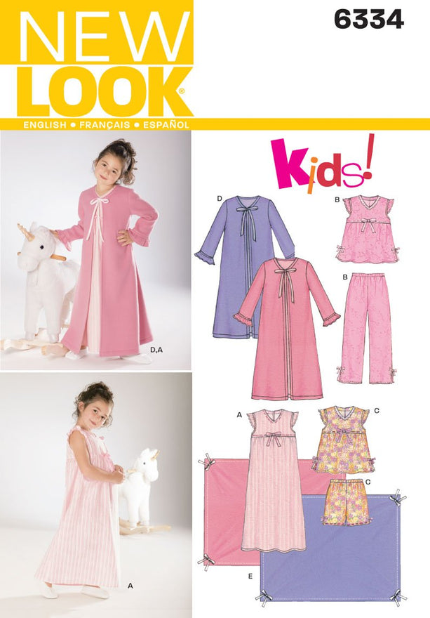 Shop New Look Sewing Pattern 6334 Child Sleep at Artsy Sister.