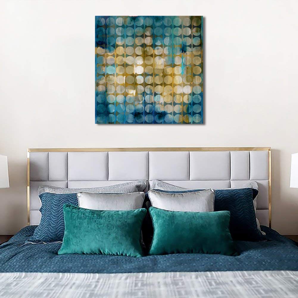 Shop Abstract Blue Wall Art Decoration Dense at Artsy Sister.