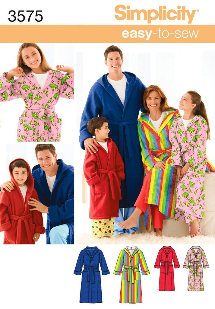 Shop Simplicity EasytoSew 3575 Bathrobe Sew at Artsy Sister.