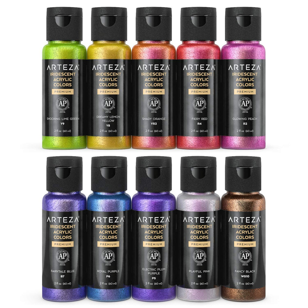 Shop Arteza Iridescent Acrylic Paint Set 60 At Artsy Sister