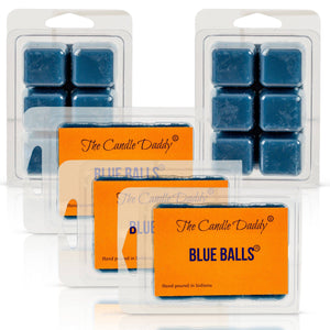 Blue Balls - Blueberry Scented Jar Candle- 6 Ounce - 40 Hour Burn Time