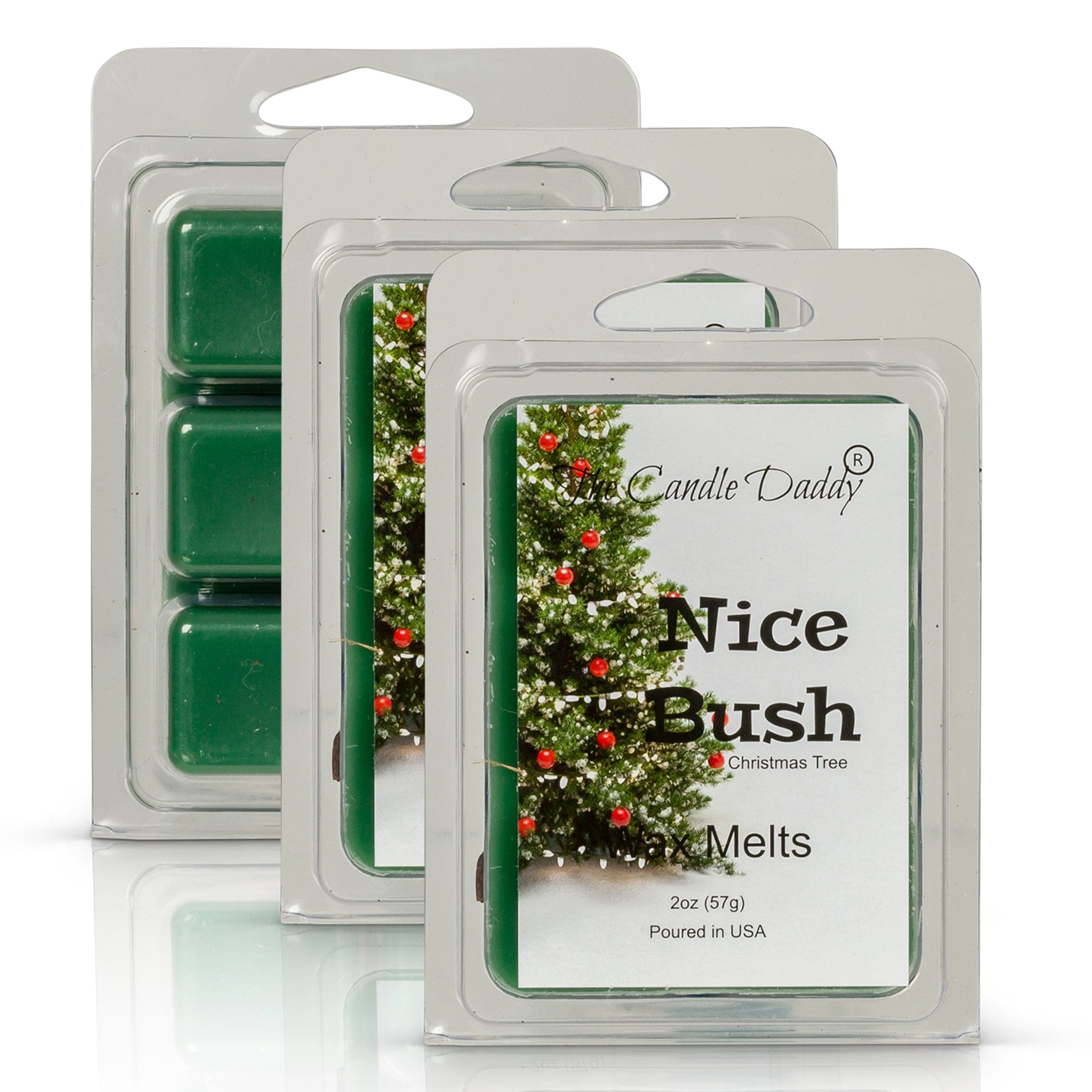 5 Pack - Nice Bush - Pine Christmas Tree Scented Wax Melt - 2 Ounces x 5  Packs = 10 Ounces