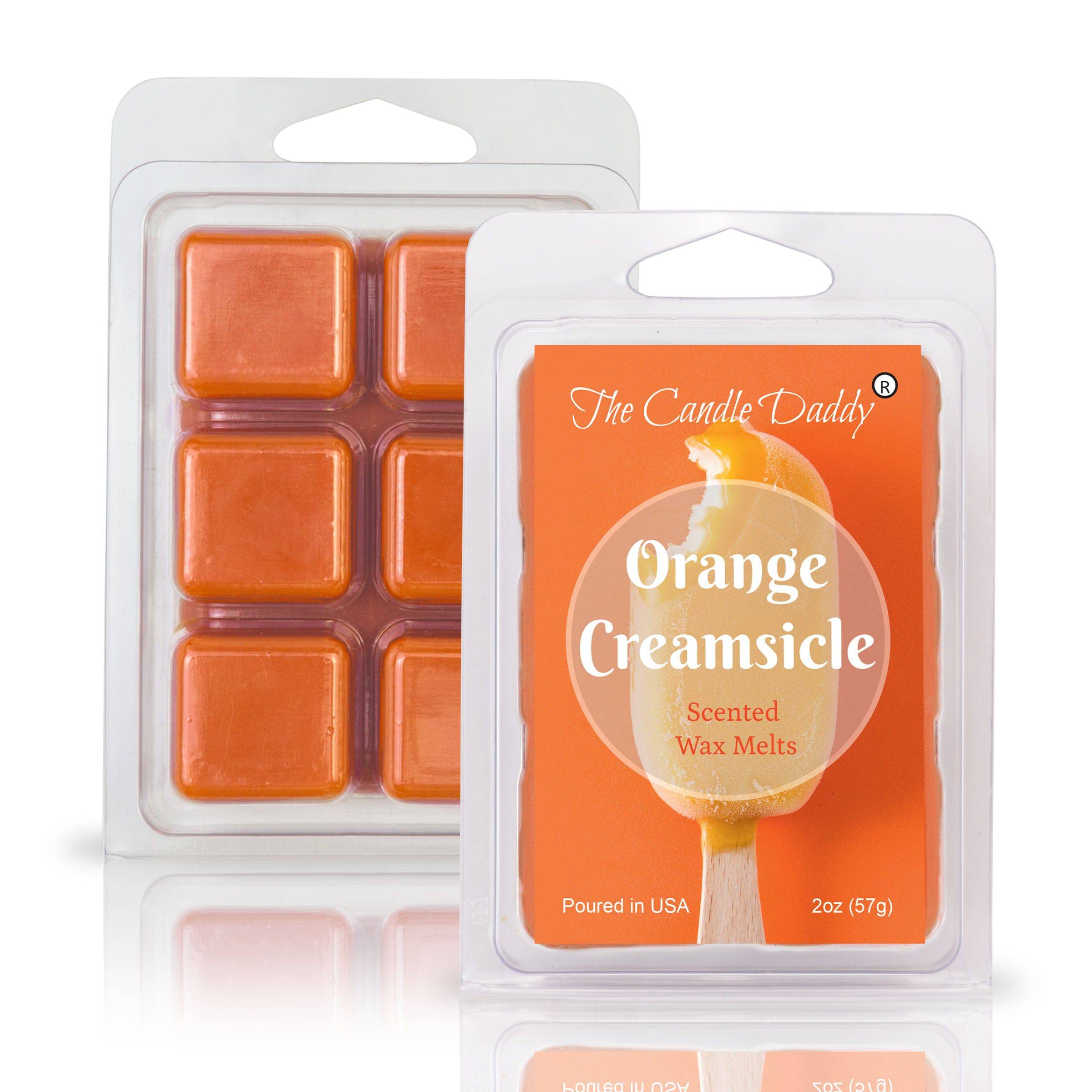 Orange Creamsicle - Orange and Cream Frozen Treat Scented Wax Melt - 1 Pack - 2 Ounces - 6 Cubes