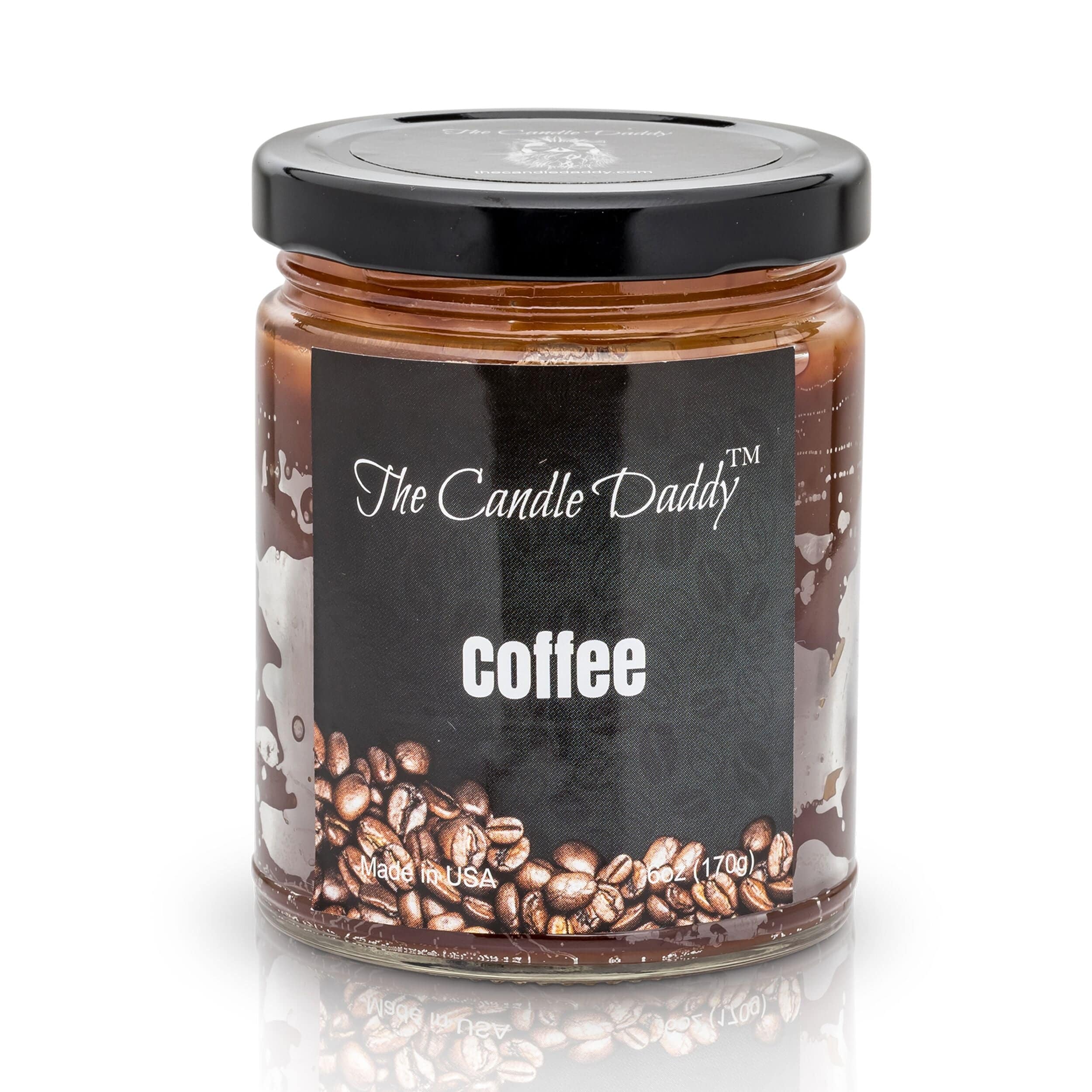 Coffee Scented Candle- 6 Ounce - 40 Hour Burn- The Candle Daddy- Poured in USA