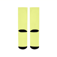 semi frozen yellow socks