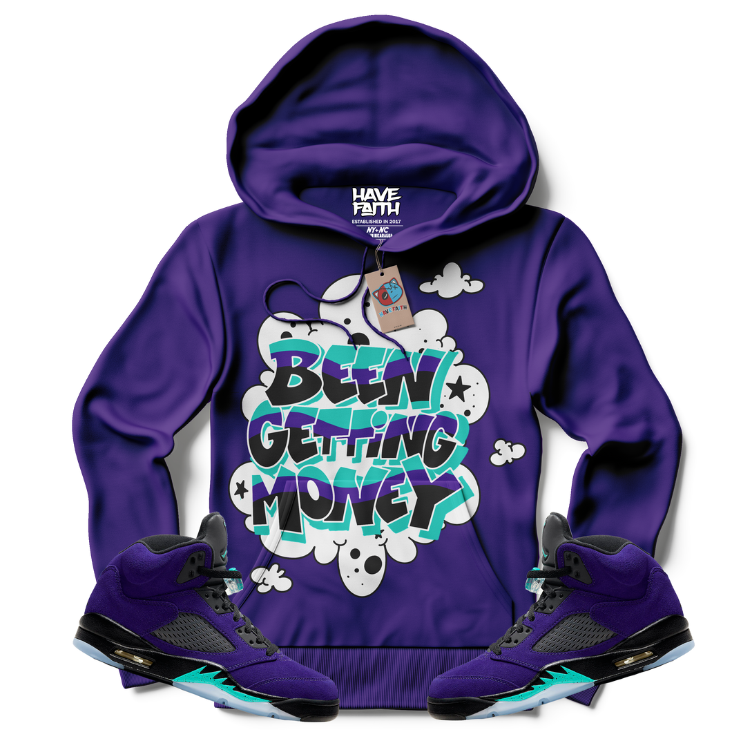 jordan 5 grape hoodie