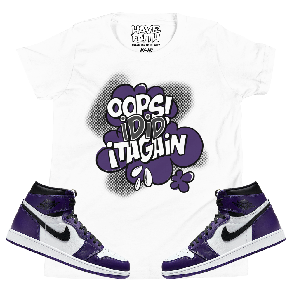 court purple 1s shirt