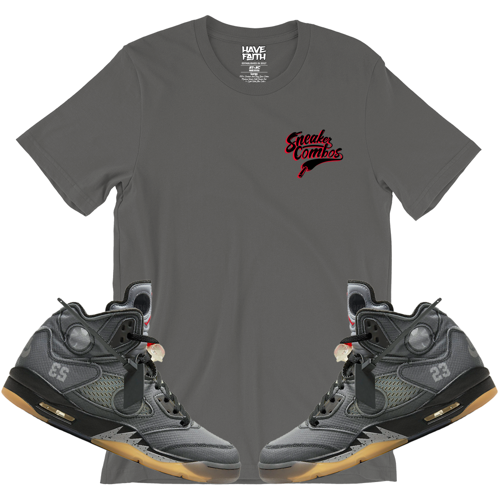 Sneaker Combos Off White X Air Jordan 5 T Shirt