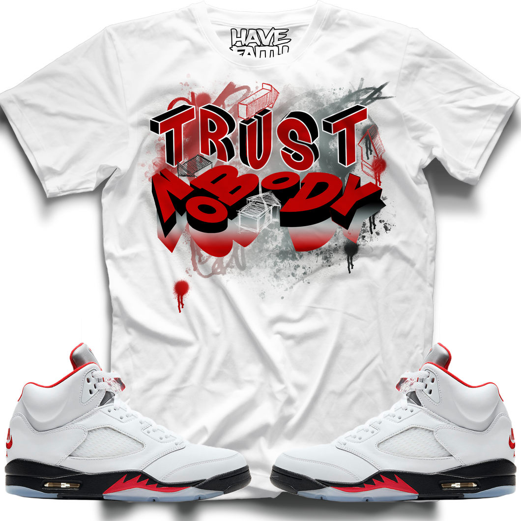 fire red 5s shirt