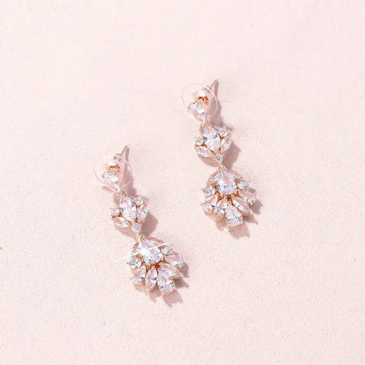 Oakley CZ Earrings E029 – Bridal Closet