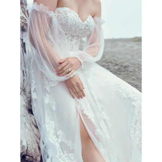 Bohemian Bridal Bishop Sleeves,detachable Wedding Sleeves,bicep Tulle  Sleeves, -  Canada
