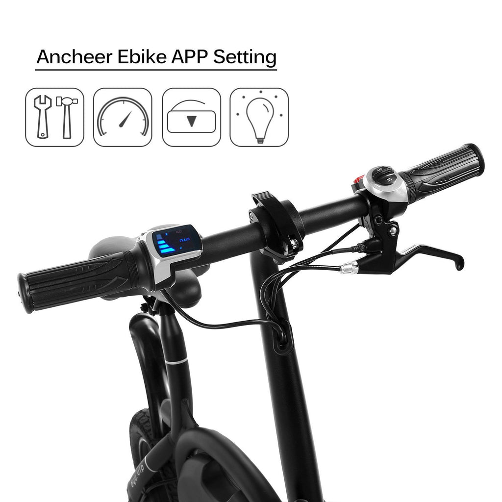 ANCHEER Mini-Size 12 Inch Wheel Folding Electric Bike ...