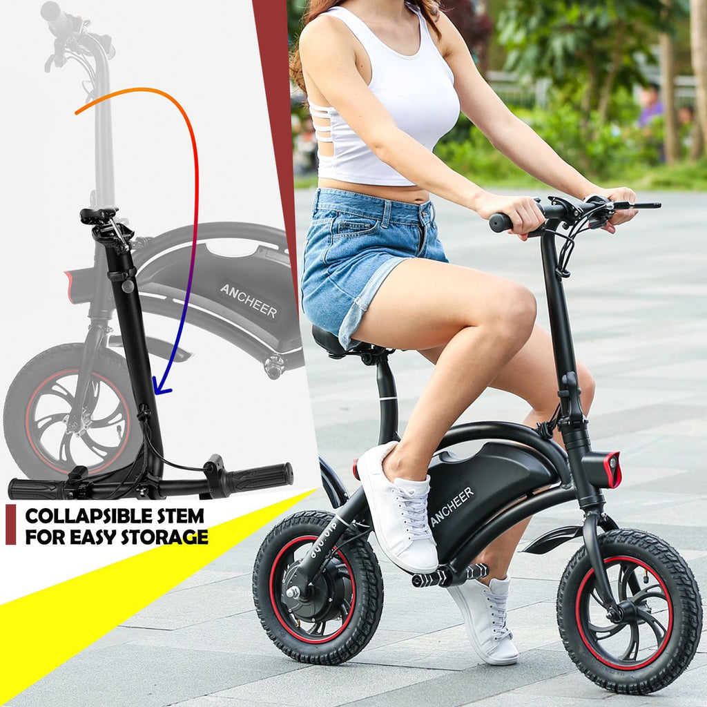 glare wheel ancheer city folding electric commuter scooter