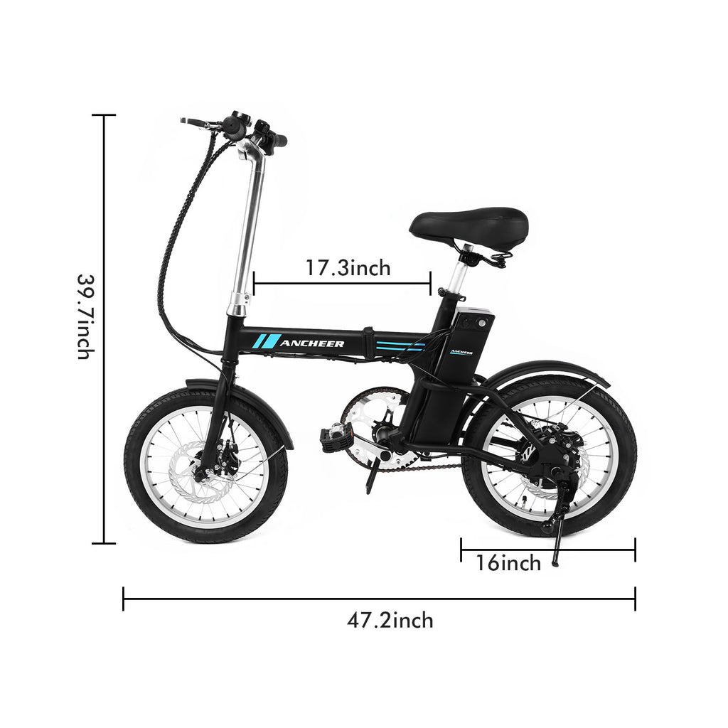 ancheer folding city commuter electric bike