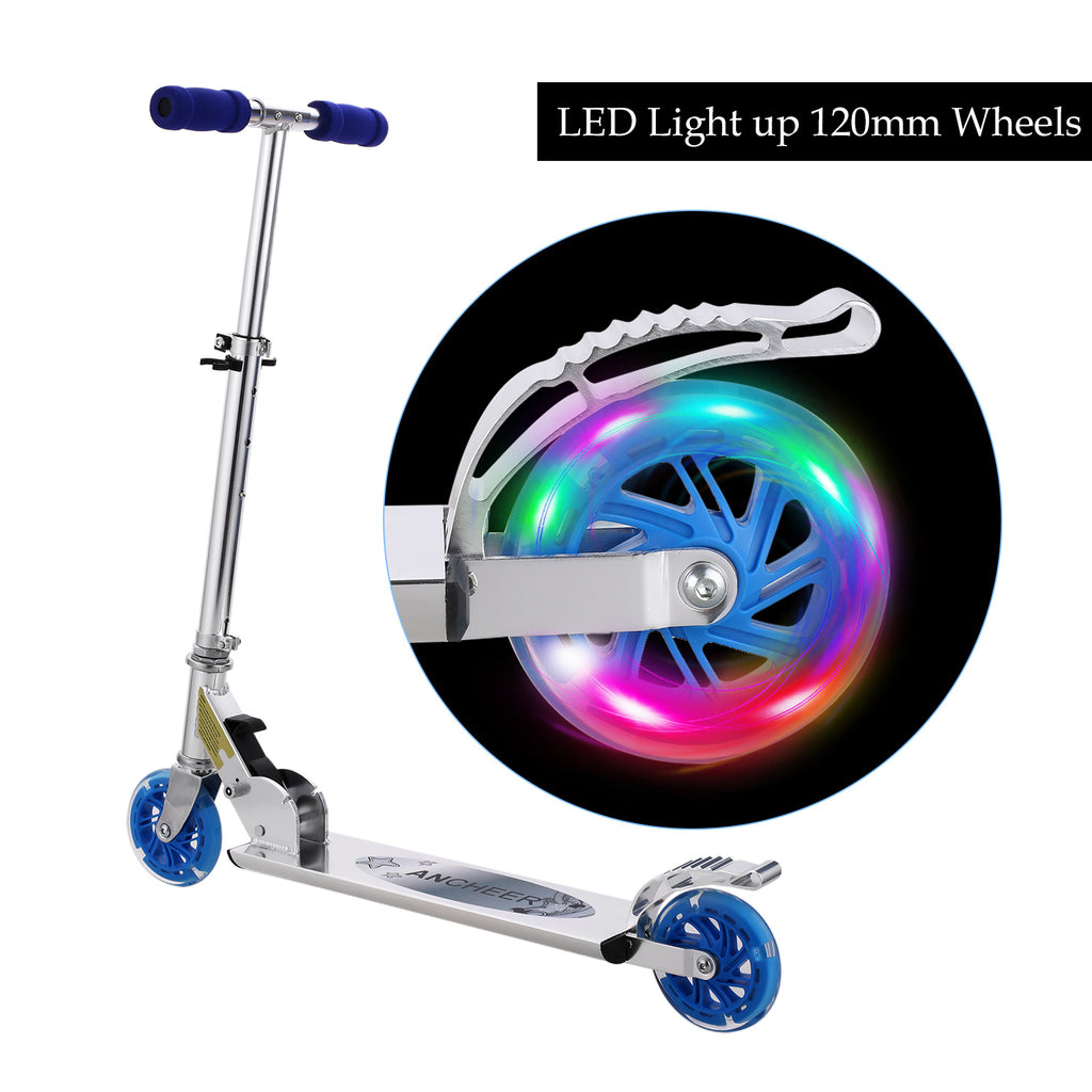 two wheel light up scooter