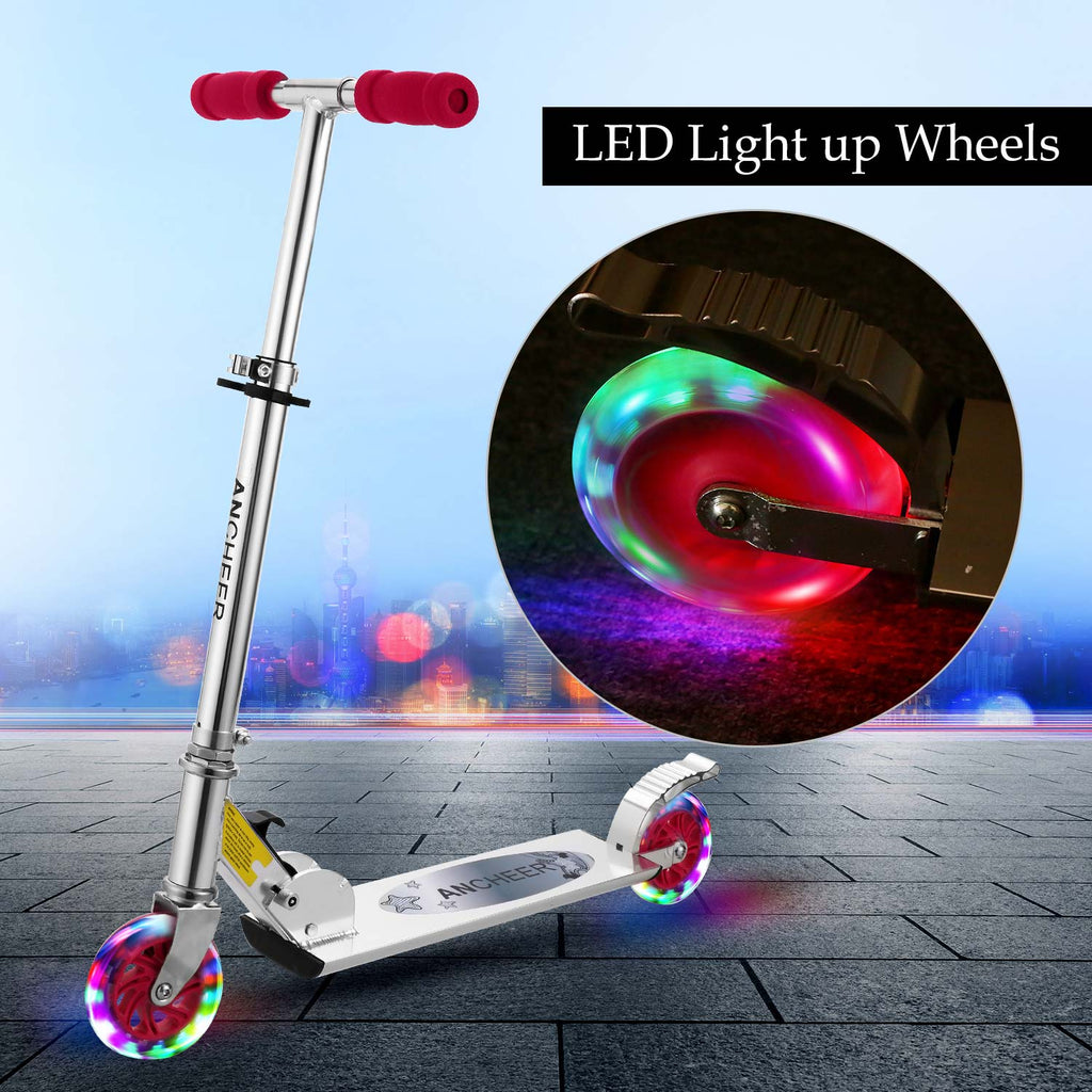 2 wheel scooter with lights