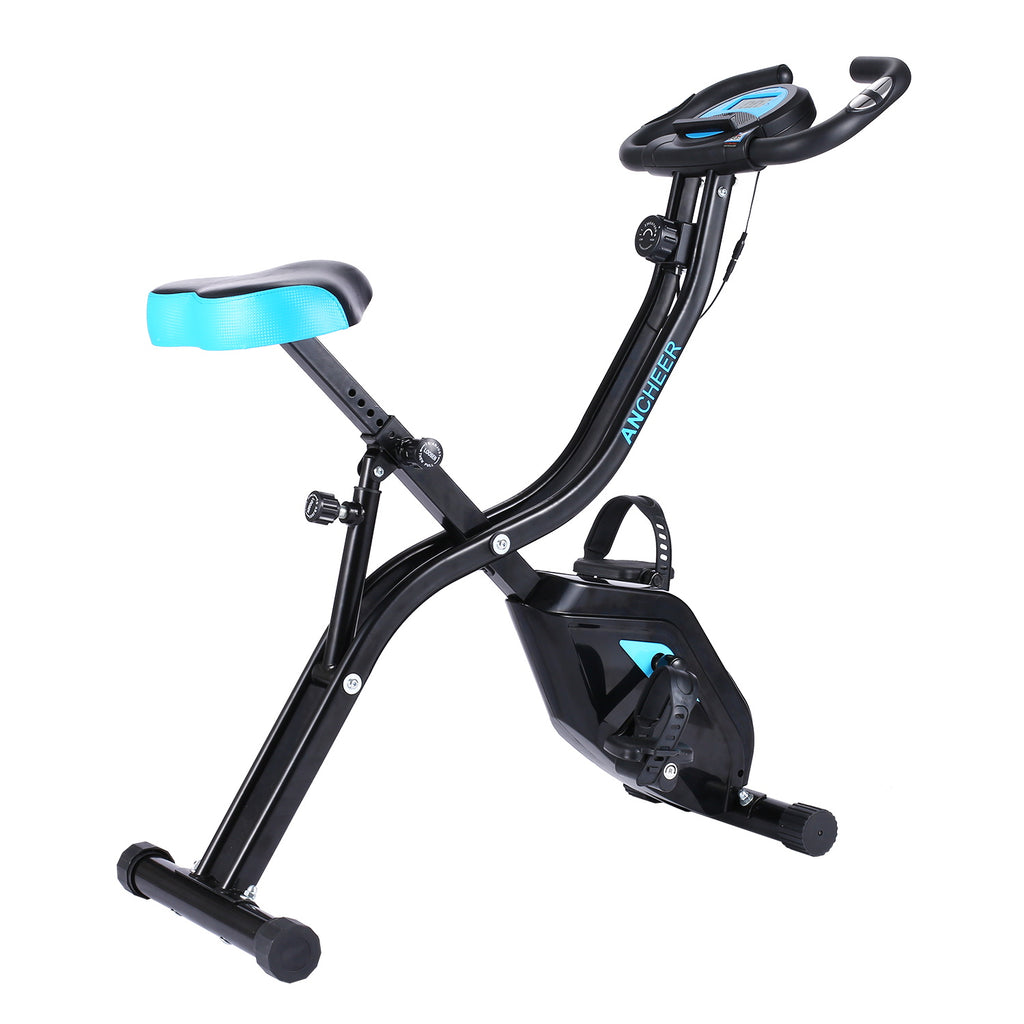 ancheer folding recumbent exercise bike