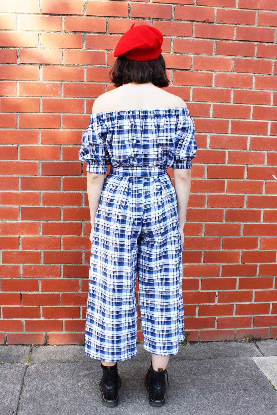 tartan jumpsuit