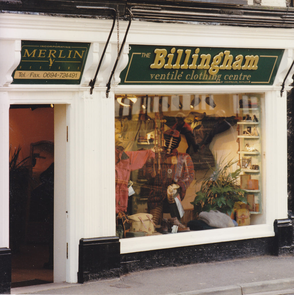 Billingham acquired a Ventile coat manufacturer called ‘Merlin’, its only acquisition of another company. In 1994 they opened a store on Church Stretton high street (near some good hiking spots). However, due to a series of break-ins and the distance from the factory the store was closed. Photo: courtesy/copyright of Billingham.