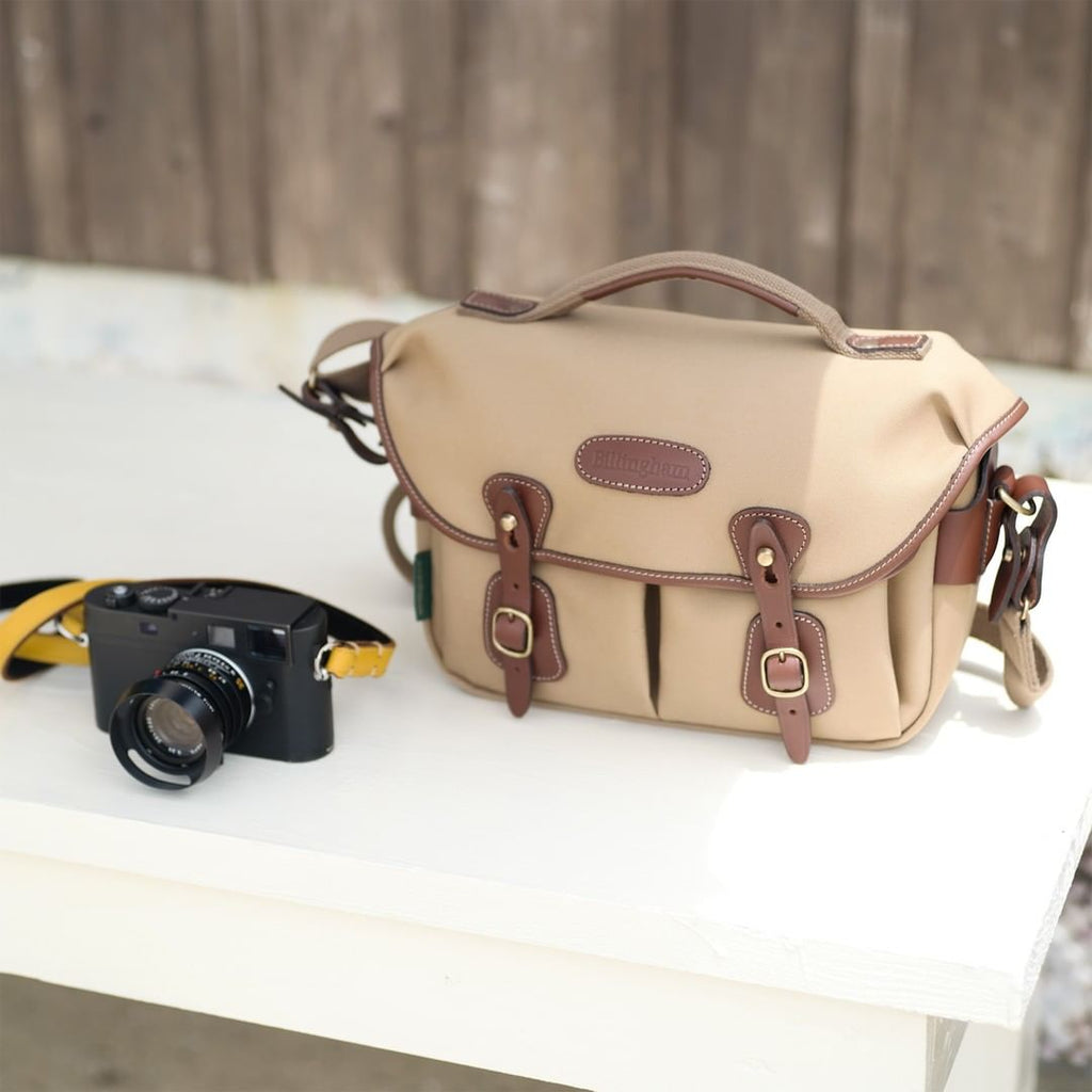 The Billingham Hadley Small Pro Camera Bag with a Leica M.