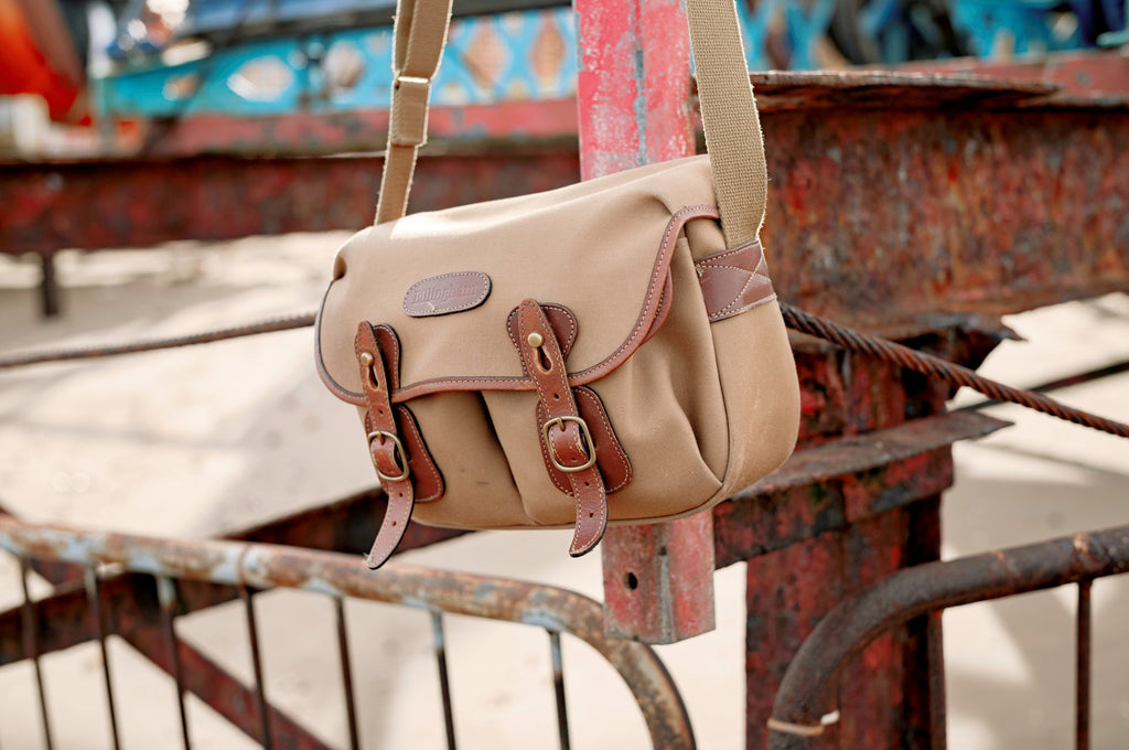 Billingham Hadley Small Camera Bag Khaki Canvas Tan Leather