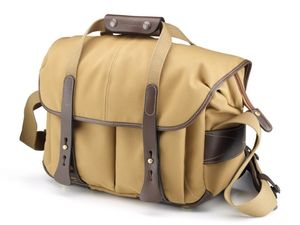 Billingham 307 Camera Bag (Khaki FibreNyte / Chocolate Leather)