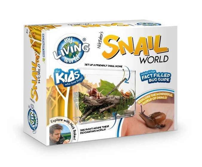 Snail World - One of Nick Baker’s wildlife watching kits.