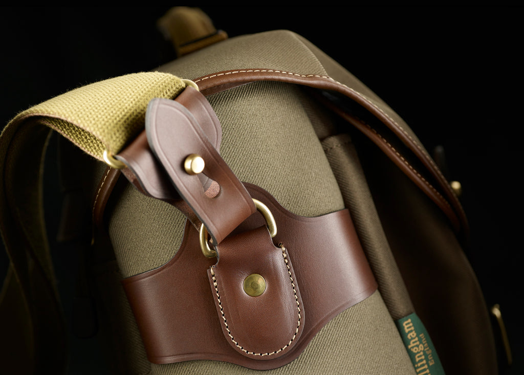 Billingham Hadley One Sage FibreNyte with Chocolate leather. Photo: courtesy/copyright of Billingham.