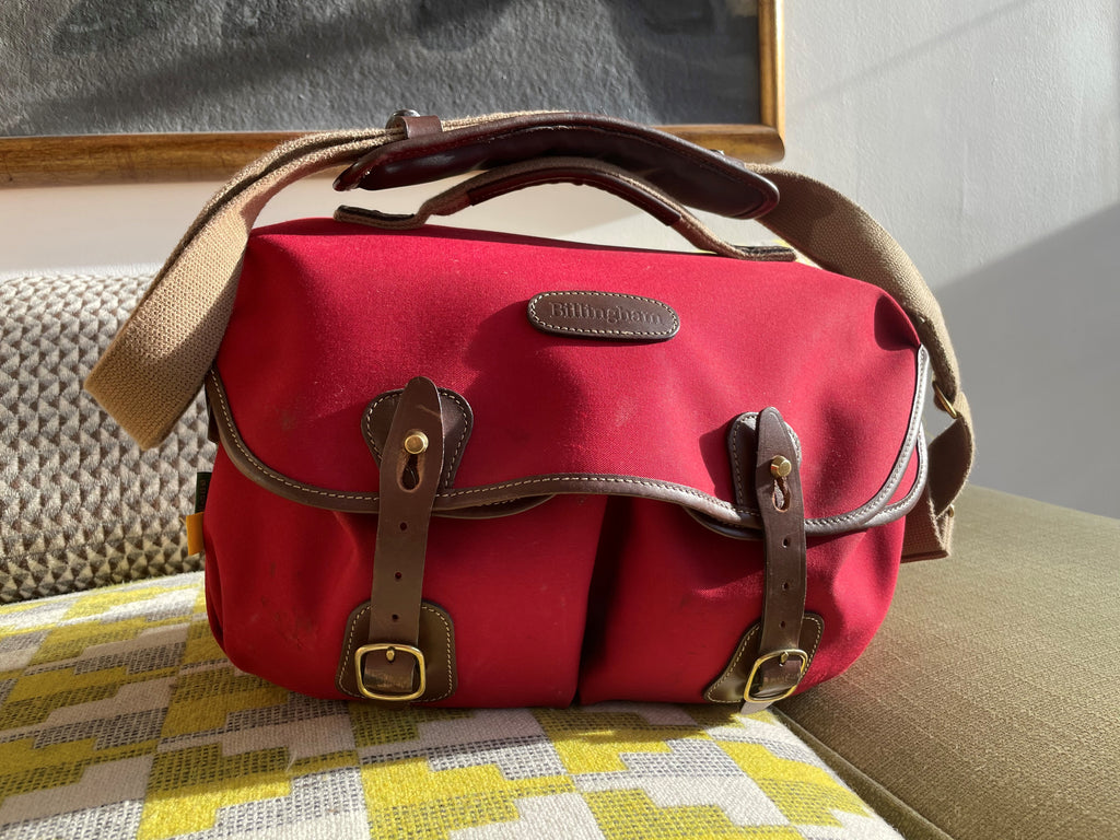 Photo by Sarah Lee of her Hadley Pro 2020 in Burgundy Canvas/Chocolate Leather