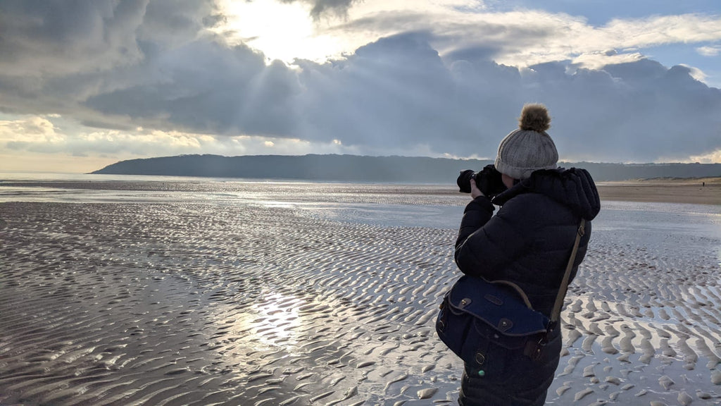 Emma Drabble with the Billingham Hadley Pro 2020 Camera Bag.