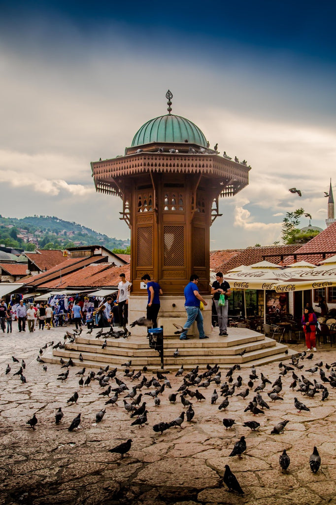 Sebilj fountain, Bascarsija market, Sarajevo, Bosnia - Photo by Oggi Tomic