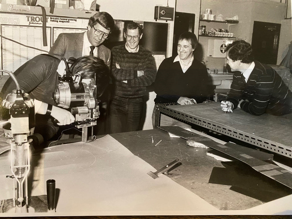 Jules Degreef, Martin Billingham, Trevor or David at the Billingham Factory.