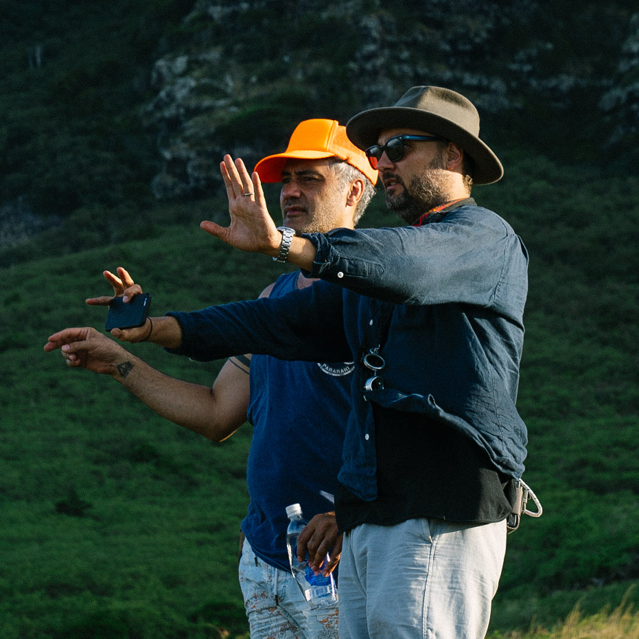 Lachlan Milne and Taika Waititi - image copyright: Hilary Bronwyn Gayle